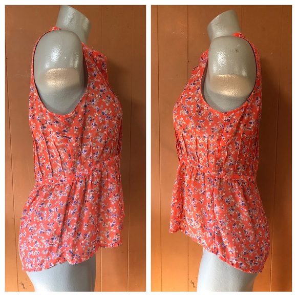Frenchi Sleeveless Floral Top M - Picture 5 of 8